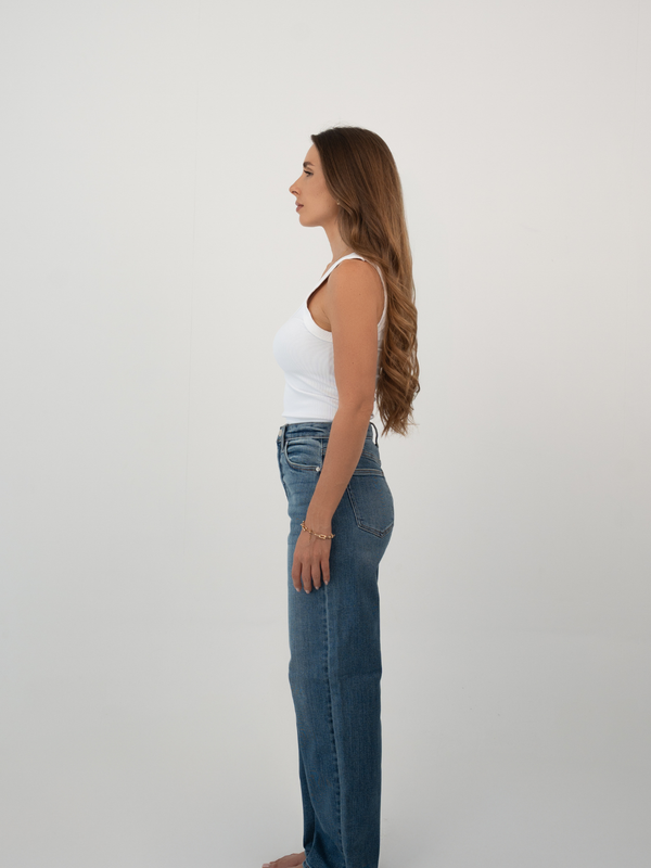 AZURE BARREL JEAN