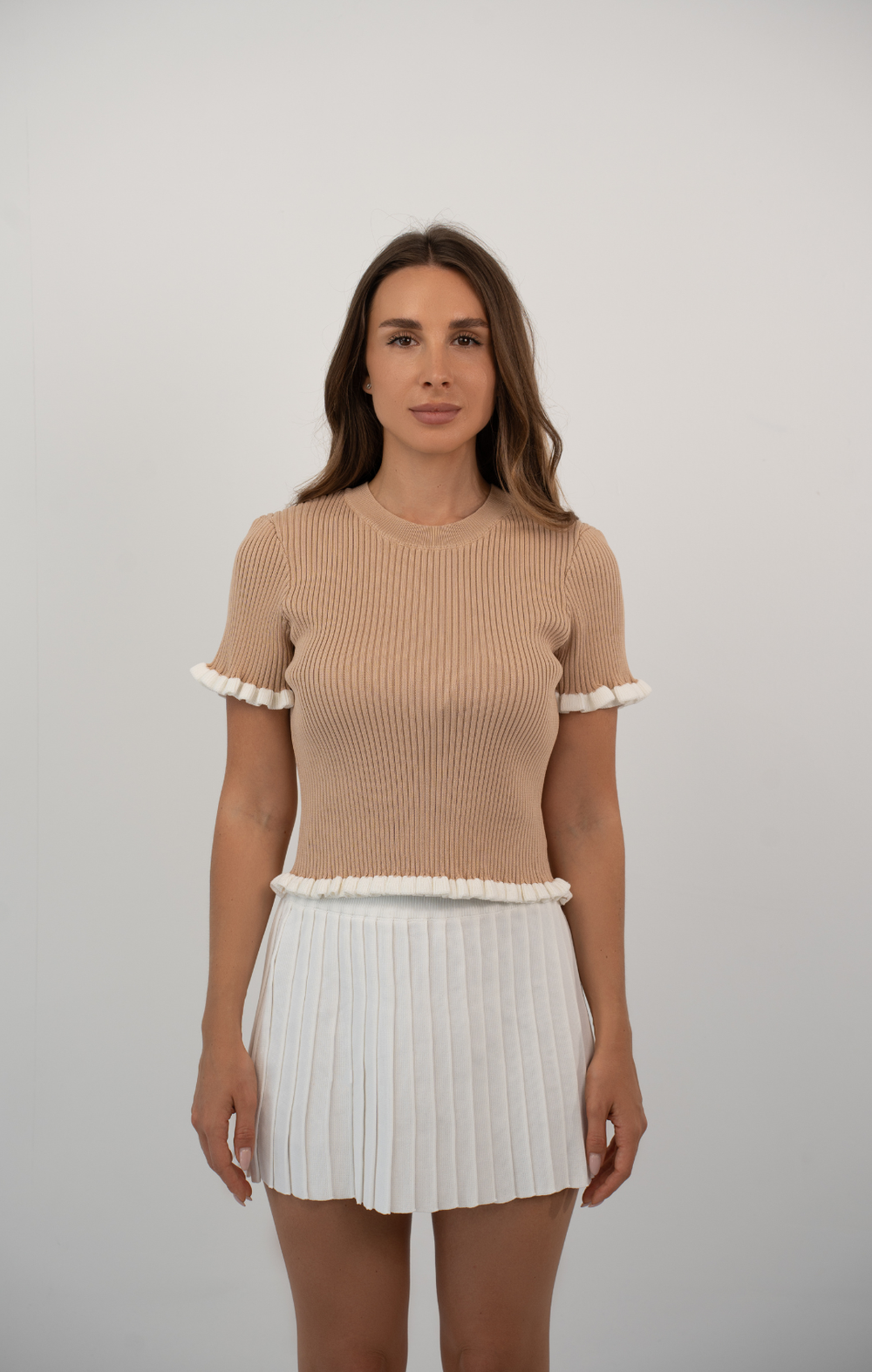 AUREN PLEATED MINI SKIRT