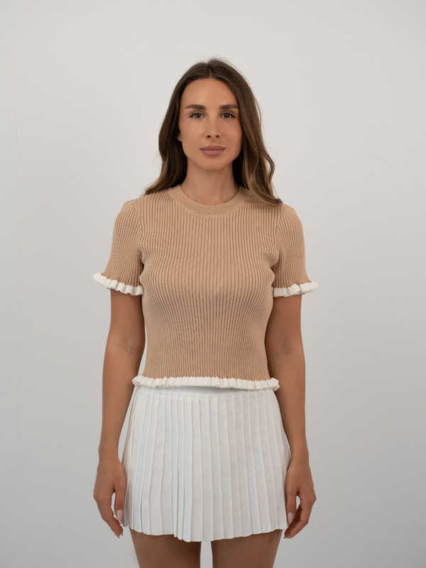 AUREN PLEATED MINI SKIRT