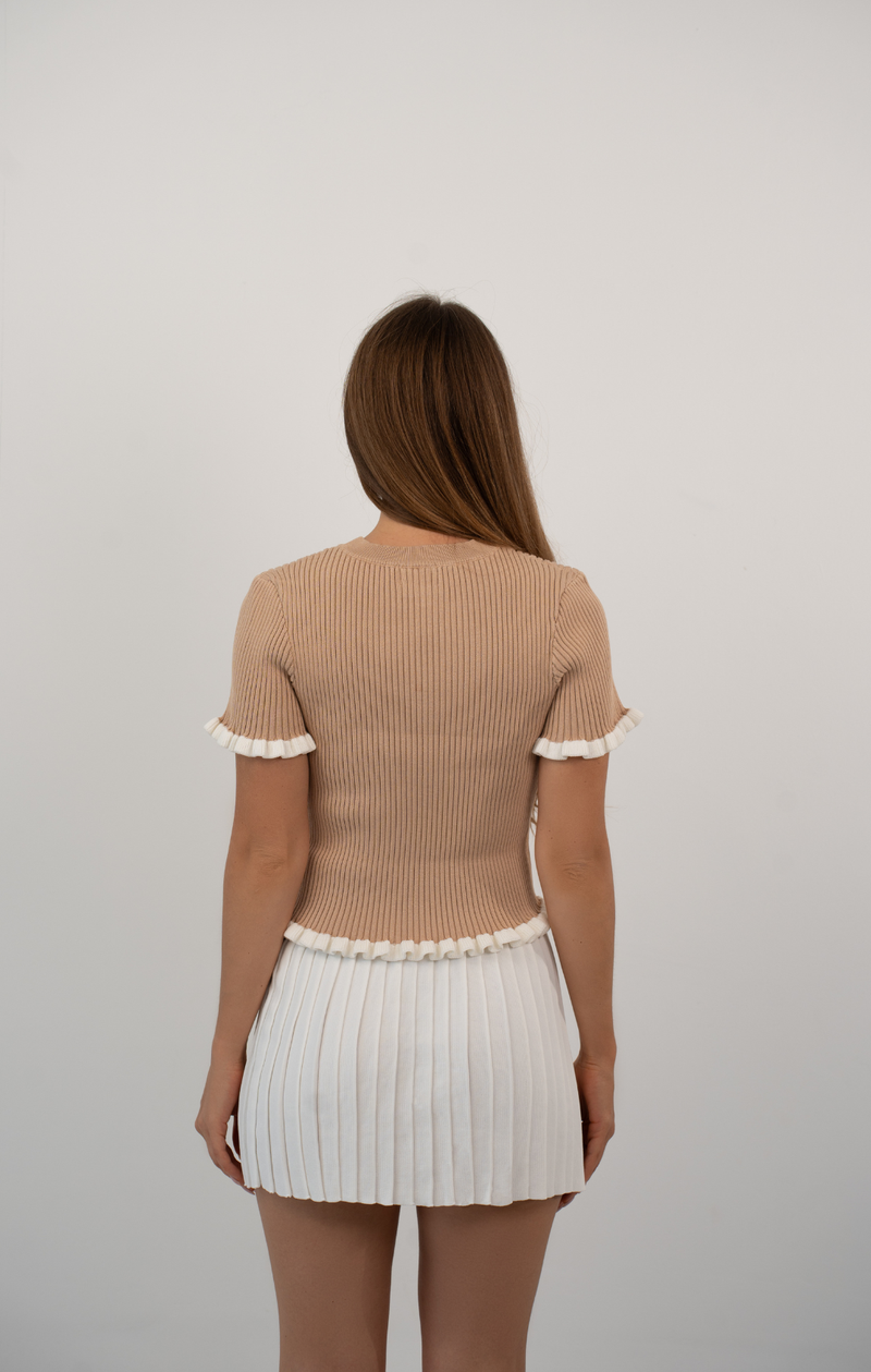 AUREN PLEATED MINI SKIRT