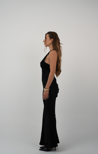 MIDNIGHT LACE SLIP DRESS