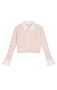 CLARA COLLARED KNIT SWEATER