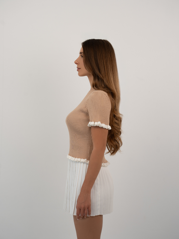 AUREN PLEATED MINI SKIRT