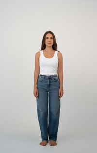 AZURE BARREL JEAN