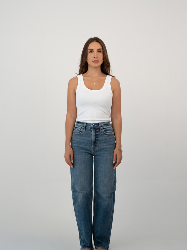 AZURE BARREL JEAN