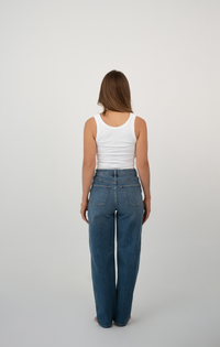 AZURE BARREL JEAN