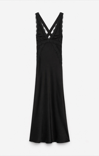 MIDNIGHT LACE SLIP DRESS