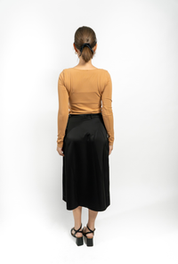 VIENNA BELTED MIDI SKIRT