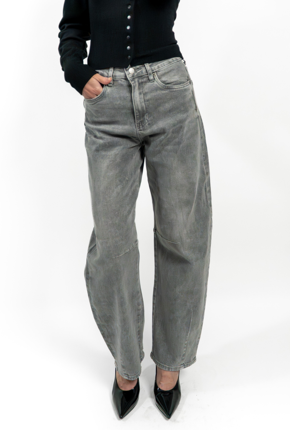 GREYSTONE BARREL JEANS