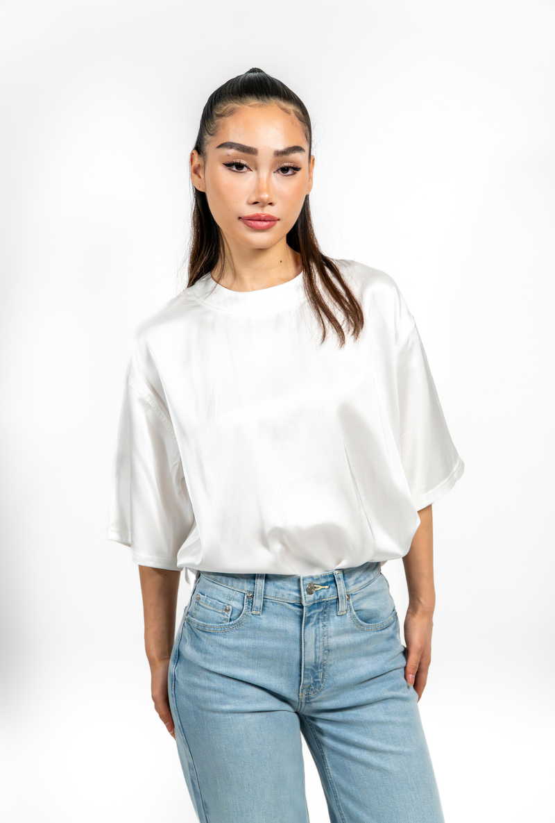 LUNA SATIN SHIRT
